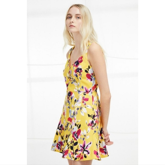 FRENCH CONNECTION Floral Print Cotton Mini Dress - Picture 2 of 10